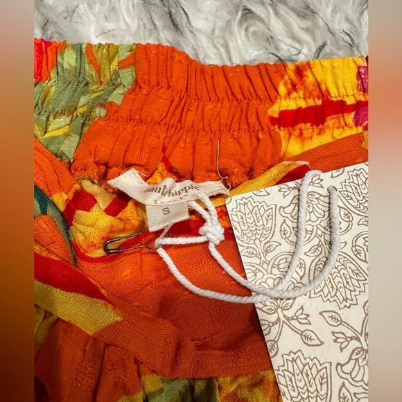 Anthropologie Orange and Yellow Wide Leg Pants☀️ - Picture 2 of 3